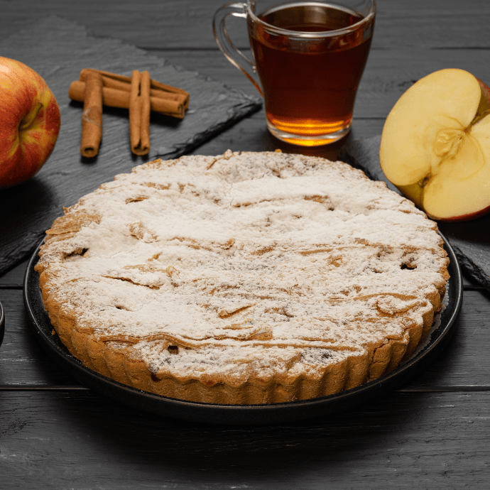 Пирог «Яблочный в сметанной заливке»