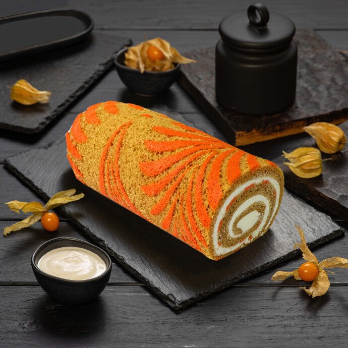 Рулет морковный