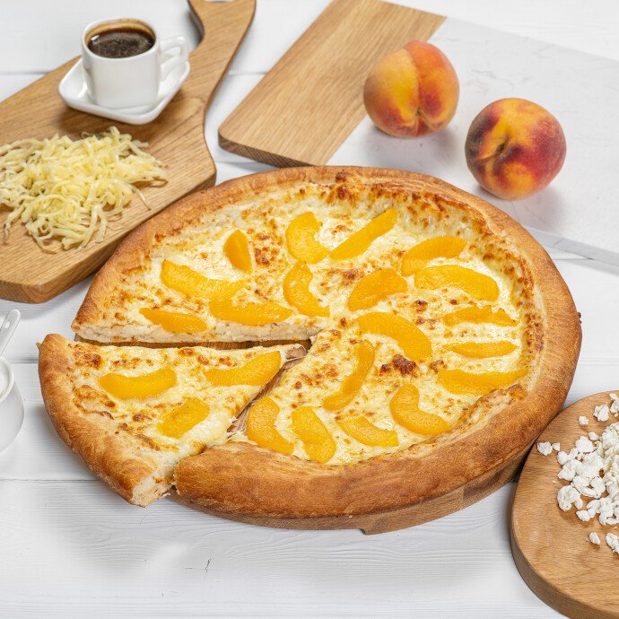 Творожная с персиком