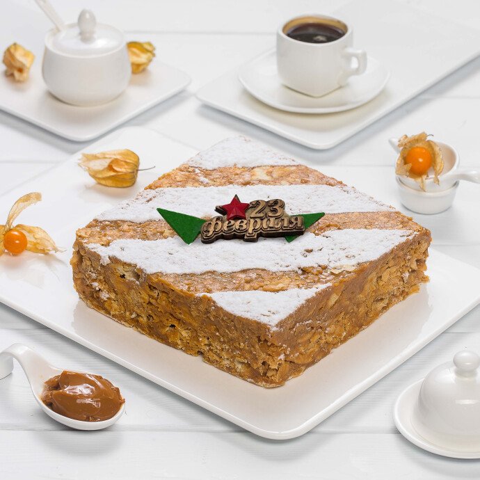 Торт «Наполеон карамельный»
