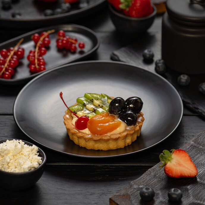 Тарталетка с творожным кремом