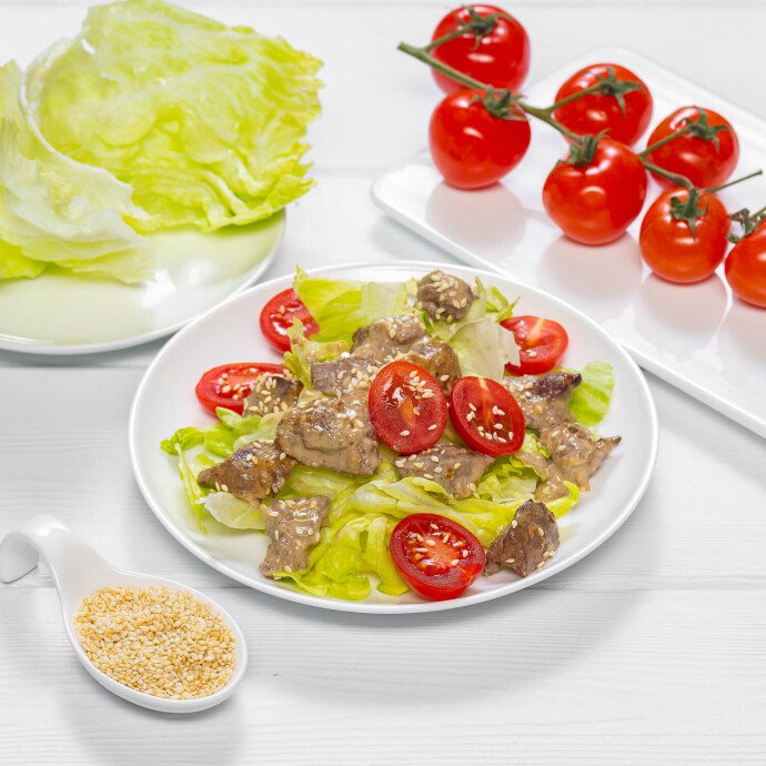 С куриной печенью и черри